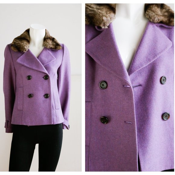 Gerald Darel Jackets & Blazers - Gerald Darel Lavender Purple Wool Blend Blazer